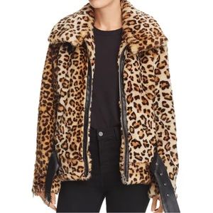 Leopard fur jacket